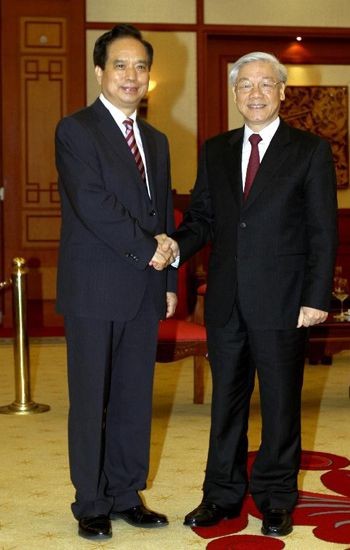 Party General Secretary  Trong receives a Communist Party of China’s delegation - ảnh 1